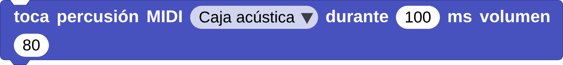 bloque toca batería MIDI