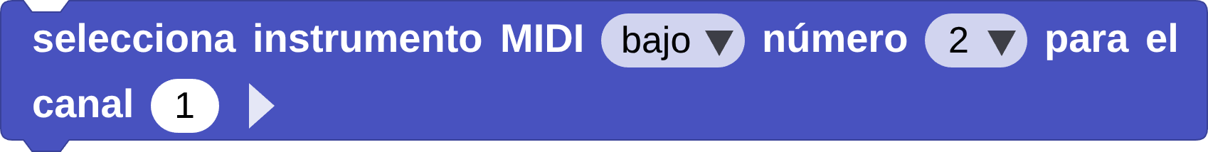 bloque selecciona instrumento MIDI