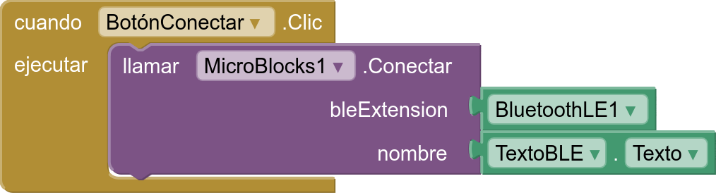 Botón de conexión