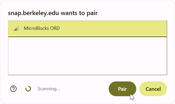 Choose USB