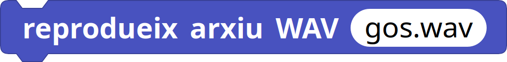 Reprodueix arxiu WAV