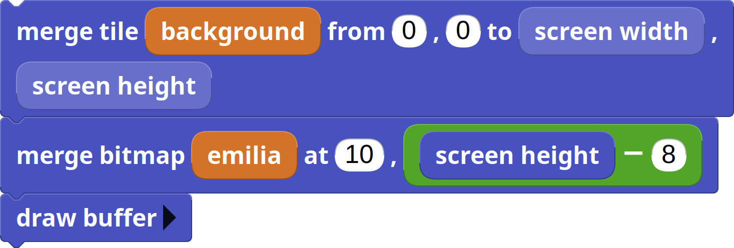 a script that tiles the whole screen and adds
Emilia