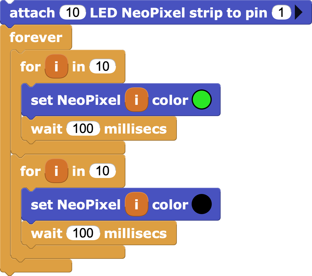 NeoPixels example 1