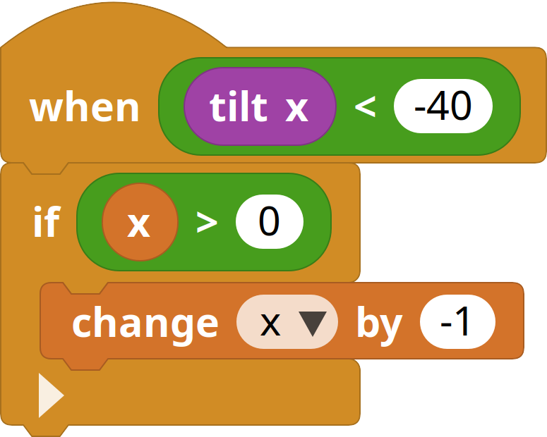 Move with tilt