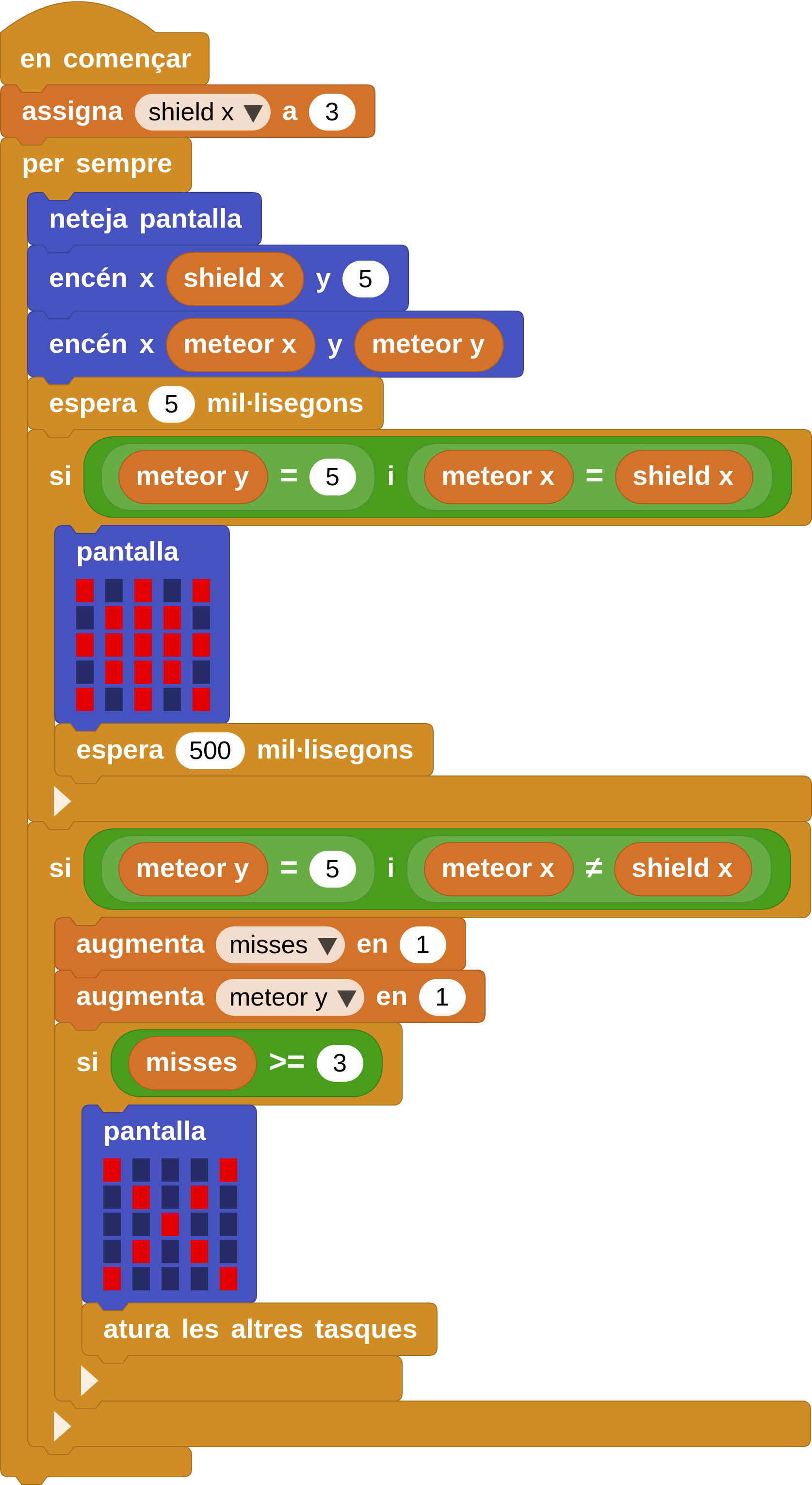Script de dibuix amb final de partida