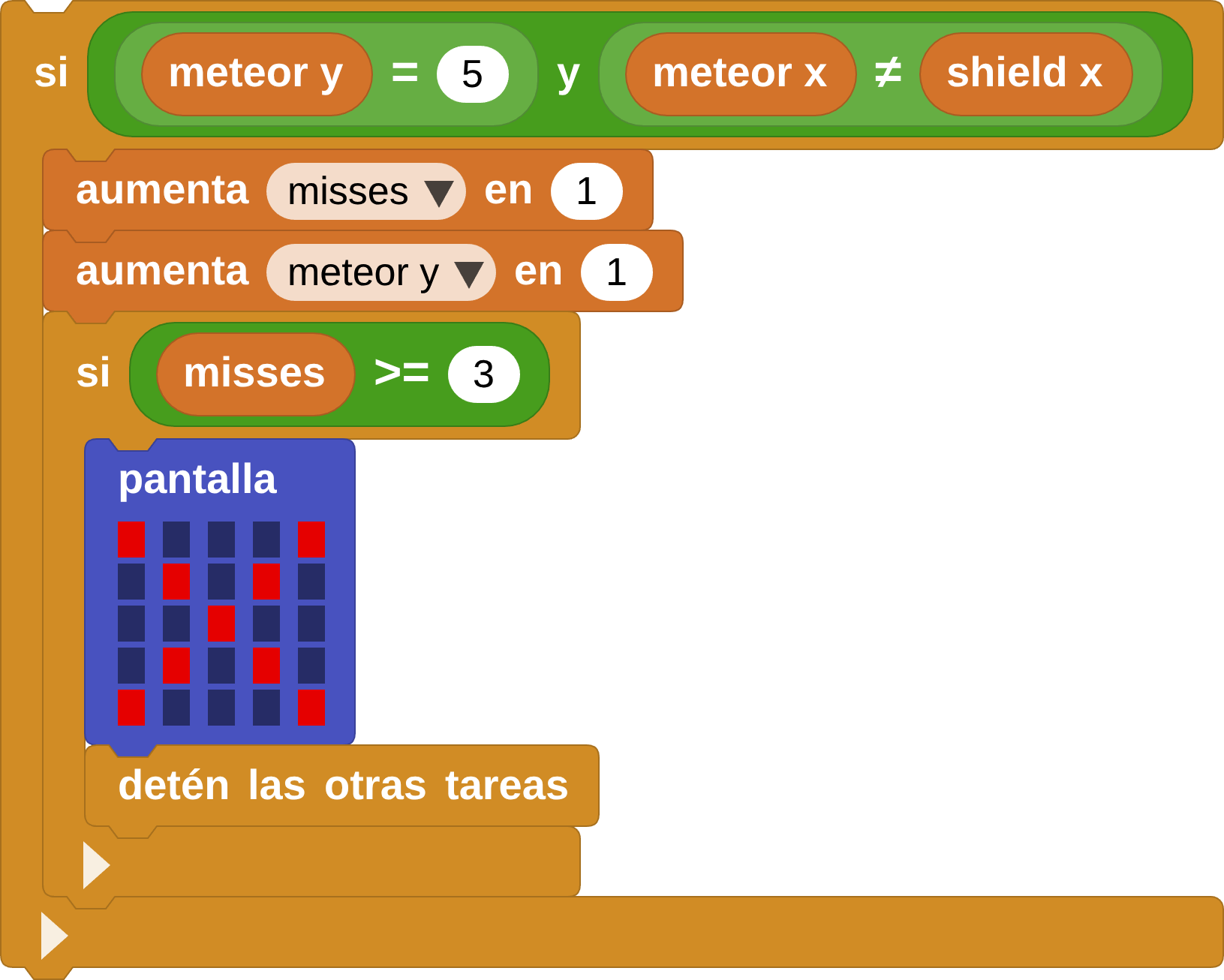 Condición fin del juego