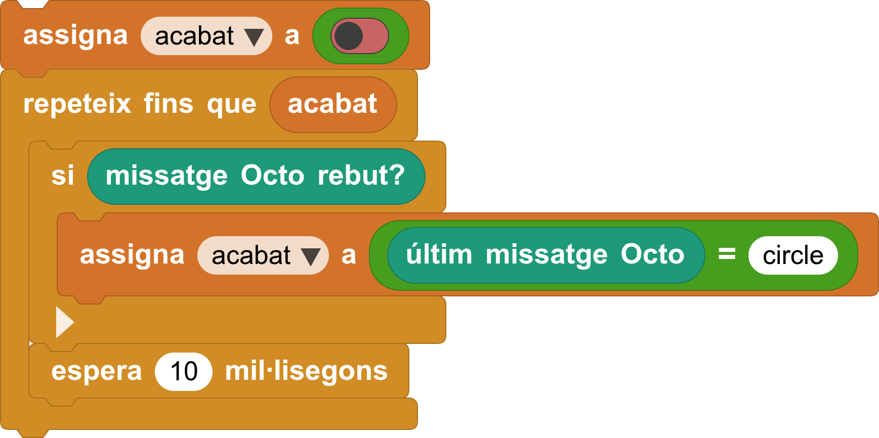 MicroBlocks Figures, rebre BLE