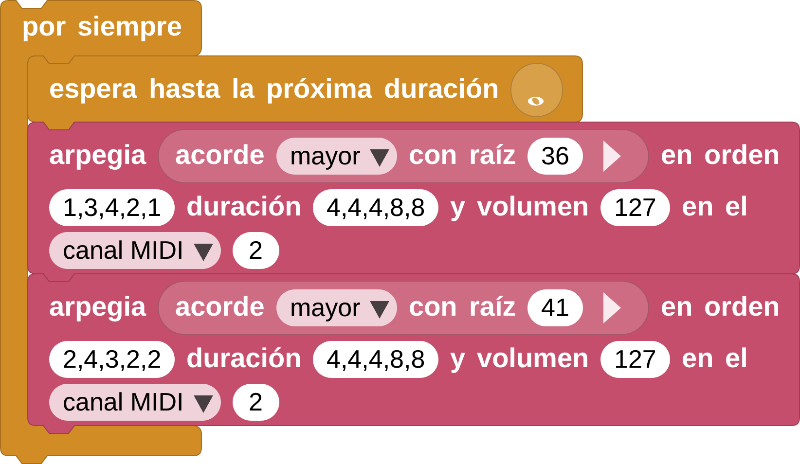 una línea de bajo simple