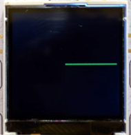 Línea en pantalla