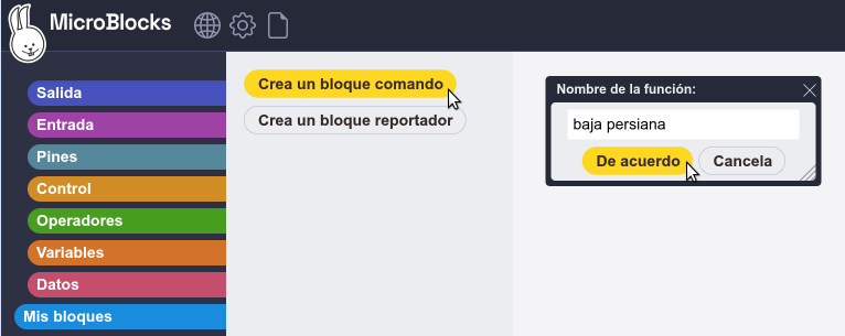 Crear bloque propio