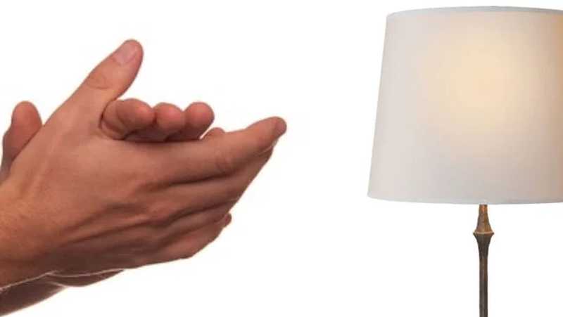 Iluminación controlada dando palmadas