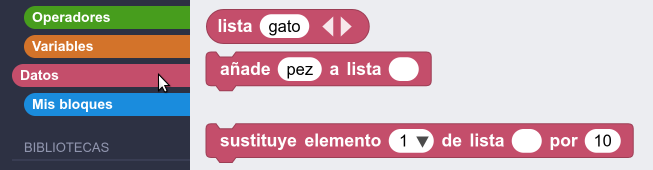 Bloque de lista