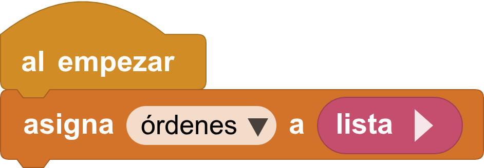 Inicializar lista de órdenes