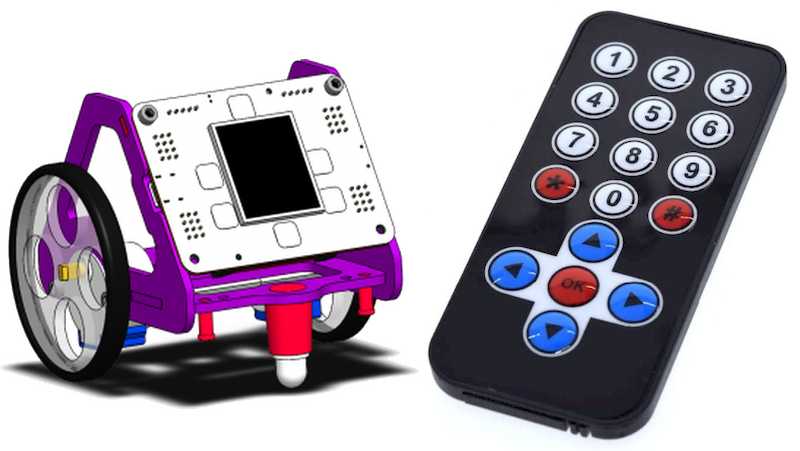 Control remoto del robot Fantàstic con infrarrojos