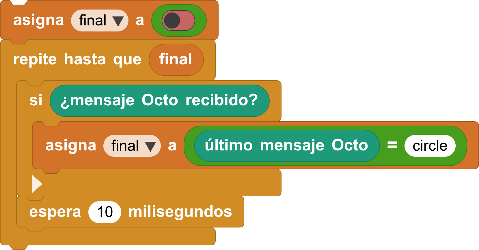 MicroBlocks Figures, recibir BLE