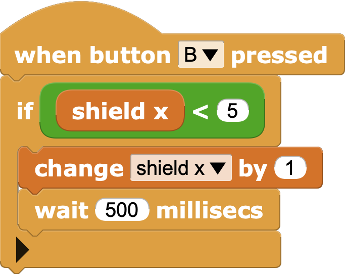 Only increment "shield x" if it's lower than 5