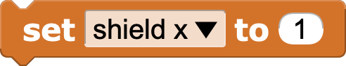 Setting "shield x" to 1