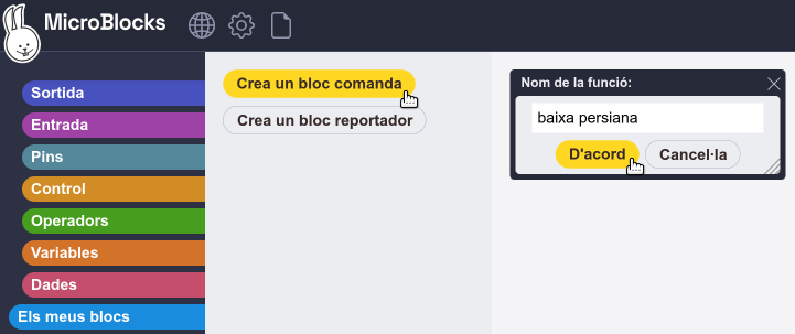 Crear bloc propi