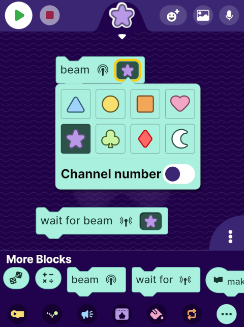 OctoStudio BLE blocks