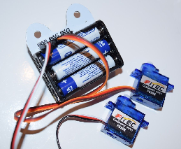 Servos and battery pack