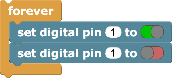 Toggle pin 1 constantly
